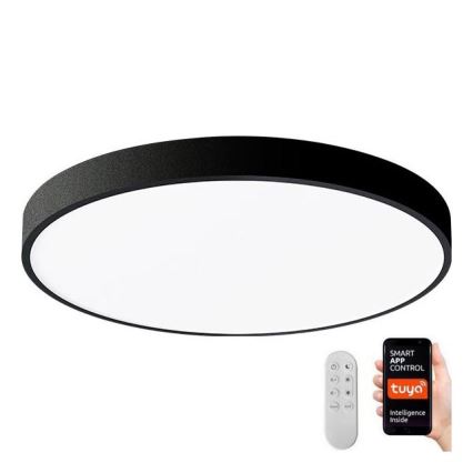 Immax NEO 07248L - Plafón LED regulable NEO LITE SEMPLICI LED/36W/230V 3000-6000K Wi-Fi Tuya negro + control remoto