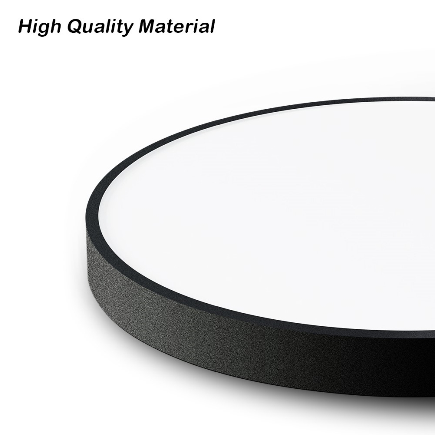 Immax NEO 07249L - Plafón LED regulable NEO LITE SEMPLICI LED/48W/230V 3000-6000K Wi-Fi Tuya negro + control remoto