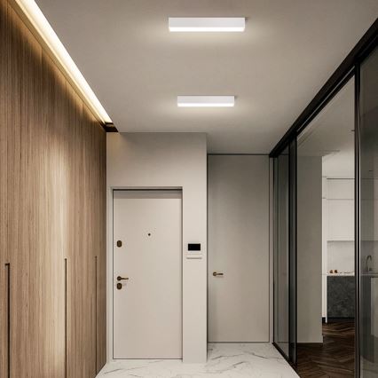Immax NEO 07257L - Plafón LED regulable NEO LITE LUNGO LED/20W/230V 3000-6000K Wi-Fi Tuya blanco + control remoto