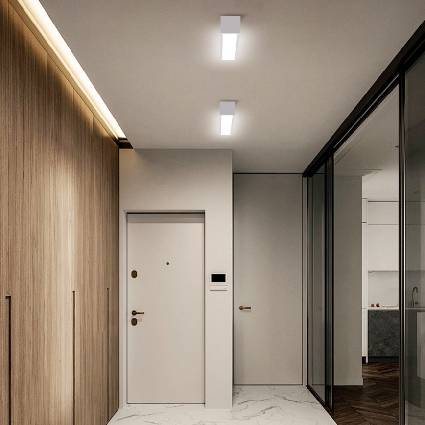 Immax NEO 07257L - Plafón LED regulable NEO LITE LUNGO LED/20W/230V 3000-6000K Wi-Fi Tuya blanco + control remoto