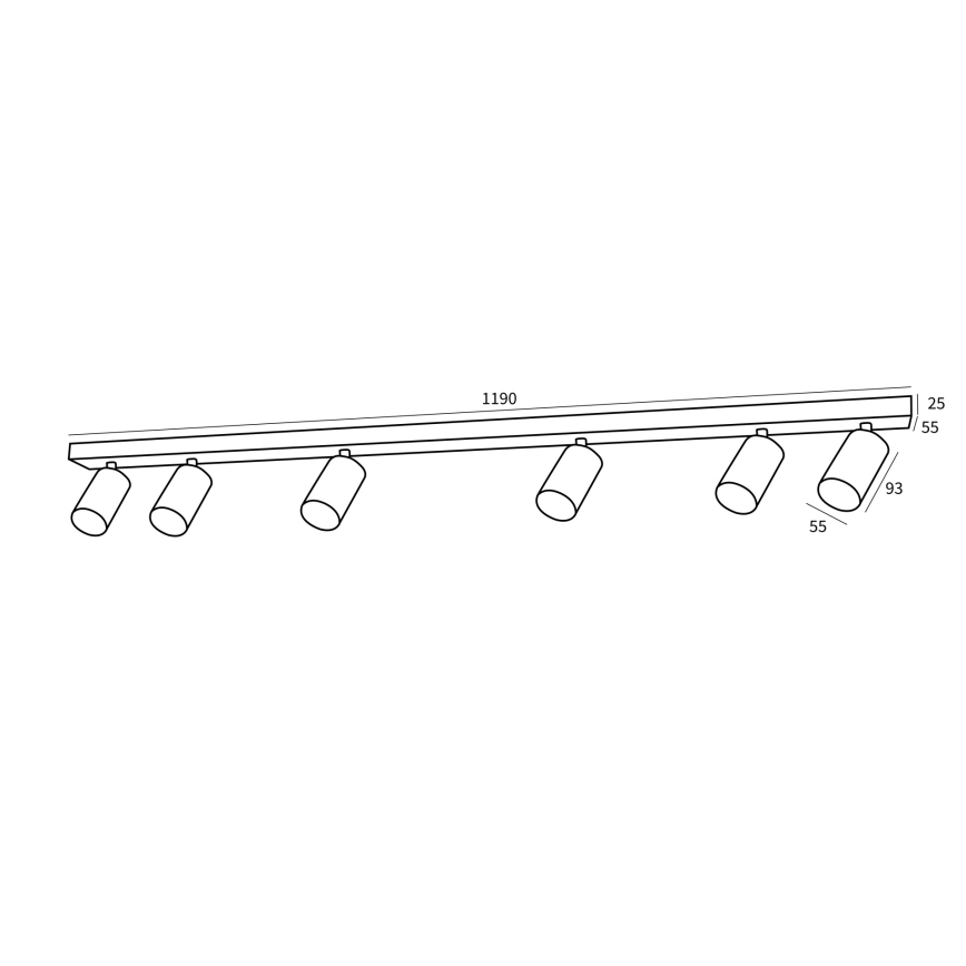 Immax NEO 07268W - LED RGB+CCT Foco regulable NEO LITE PUNTO 6xGU10/6W/230V Wi-Fi Tuya