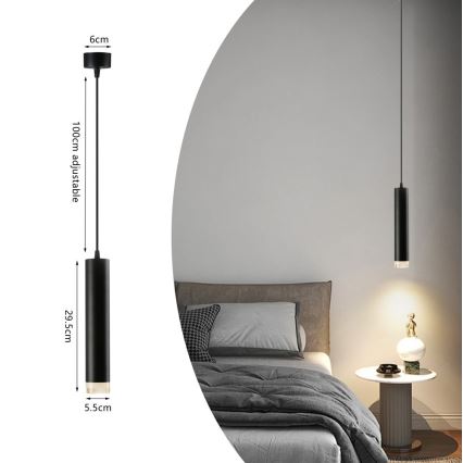 Immax NEO 07275Z - LED RGB+CCT Lámpara colgante regulable NEO PUNTO 1xGU10/4,8W/230V Tuya