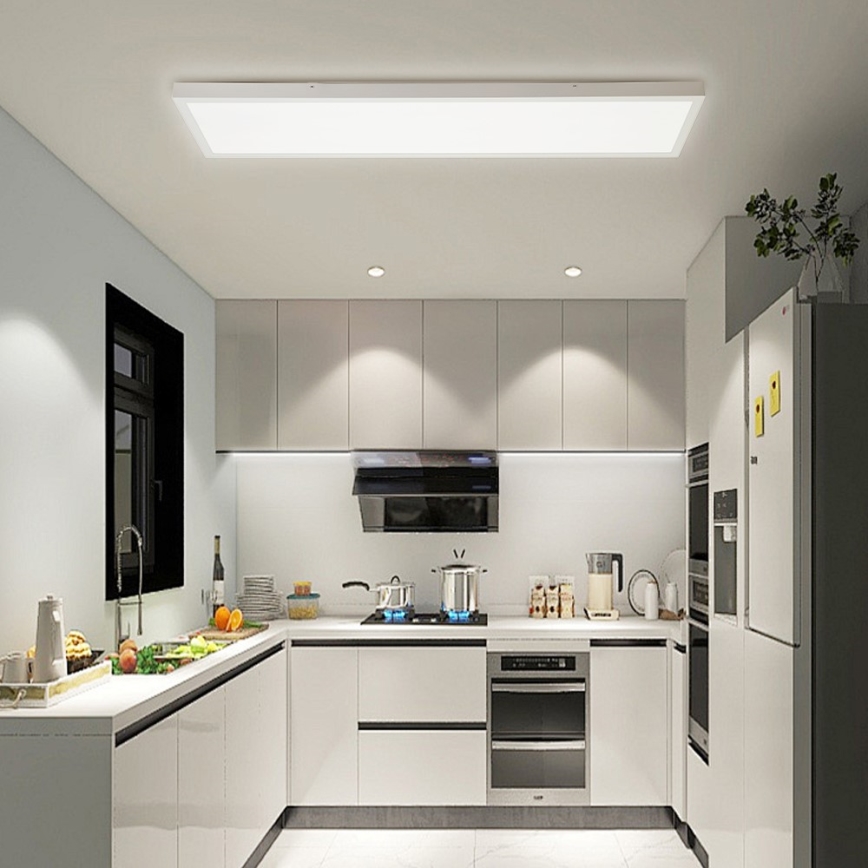 Immax NEO 07276L - Luz de techo LED regulable para baño NEO LITE FRAME LED/50W/230V IP44 Wi-Fi Tuya + control remoto blanco