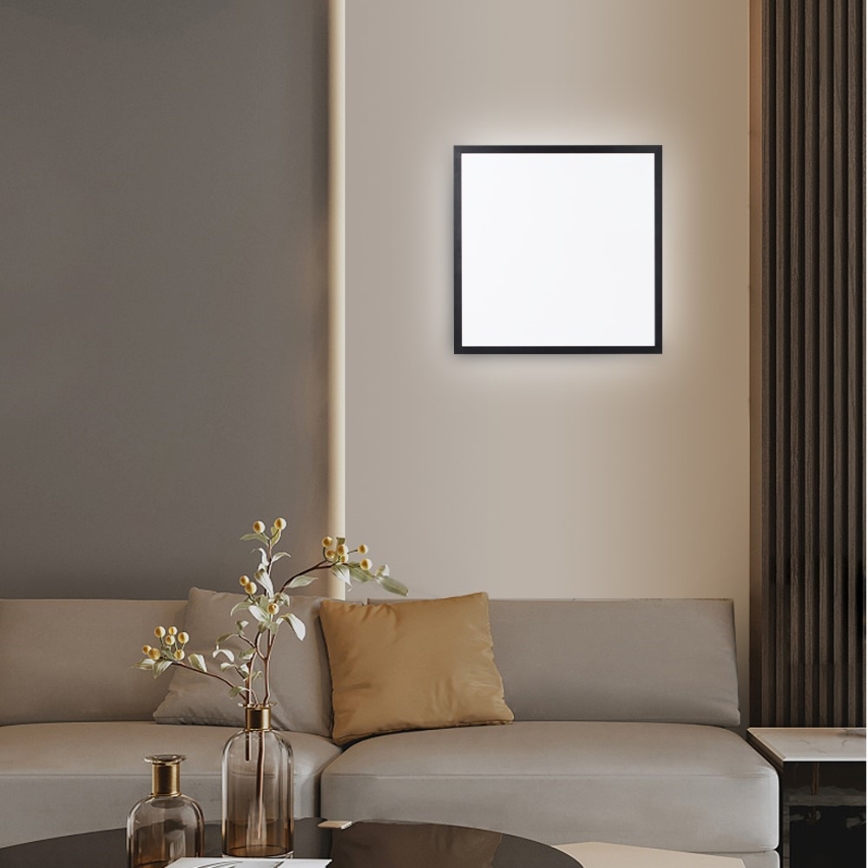 Immax NEO 07279L - Luz de techo LED regulable para baño NEO LITE FRAME LED/50W/230V IP44 Wi-Fi Tuya + control remoto negro