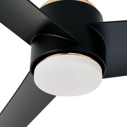 Immax NEO 07280L - Ventilador de techo LED BEAUTY LED/18W/230V Wi-Fi Tuya negro diá. 132 cm + control remoto