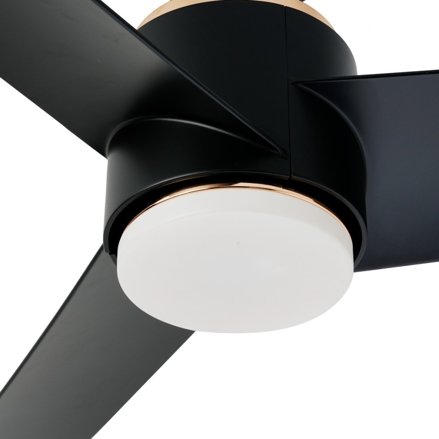 Immax NEO 07280L - Ventilador de techo LED BEAUTY LED/18W/230V Wi-Fi Tuya negro diá. 132 cm + control remoto