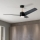 Immax NEO 07280L - Ventilador de techo LED regulable BEAUTY LED/18W/230V Wi-Fi Tuya negro + control remoto
