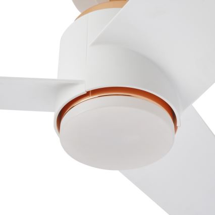 Immax NEO 07281L - Ventilador de techo regulable LED+CCT BEAUTY LED/18W/230V 3000/4000/6000K Wi-Fi Tuya Ø 132 cm + mando a distancia