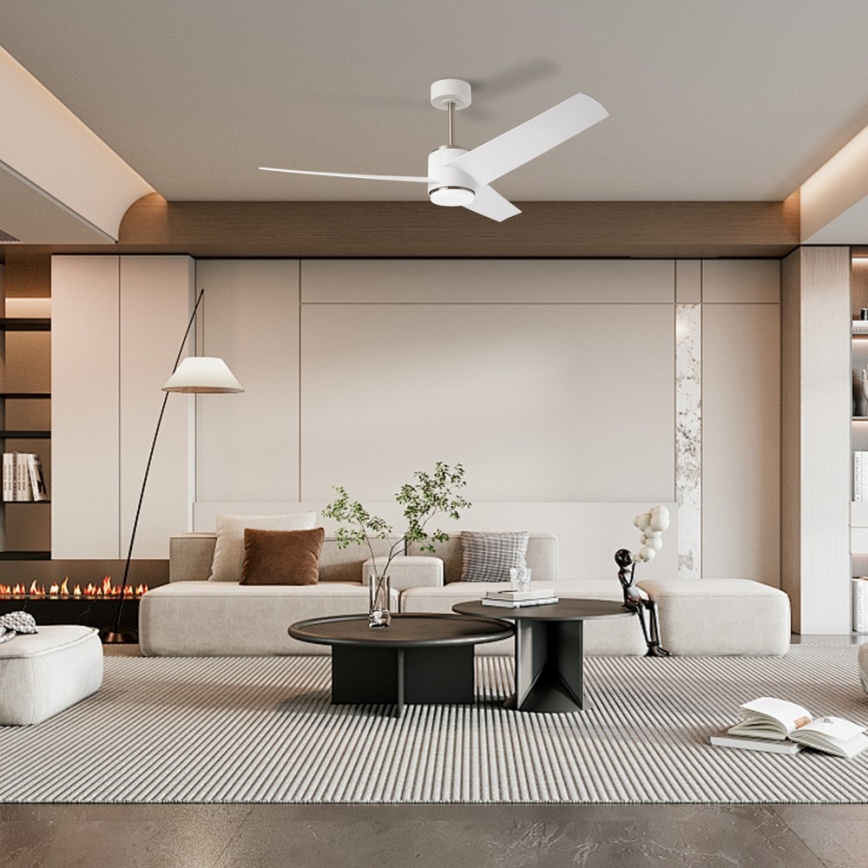 Immax NEO 07282L - LED+CCT Ventilador de techo regulable BEAUTY LED/18W/230V 3000/4000/6000K Wi-Fi Tuya + mando a distancia