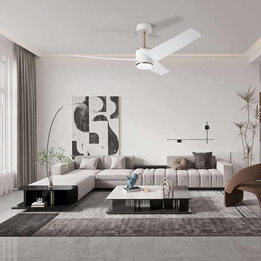 Immax NEO 07282L - LED+CCT Ventilador de techo regulable BEAUTY LED/18W/230V 3000/4000/6000K Wi-Fi Tuya + mando a distancia