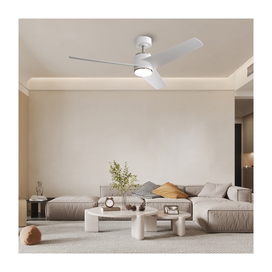 Immax NEO 07282L - LED+CCT Ventilador de techo regulable BEAUTY LED/18W/230V 3000/4000/6000K Wi-Fi Tuya diámetro 132 cm + mando a distancia