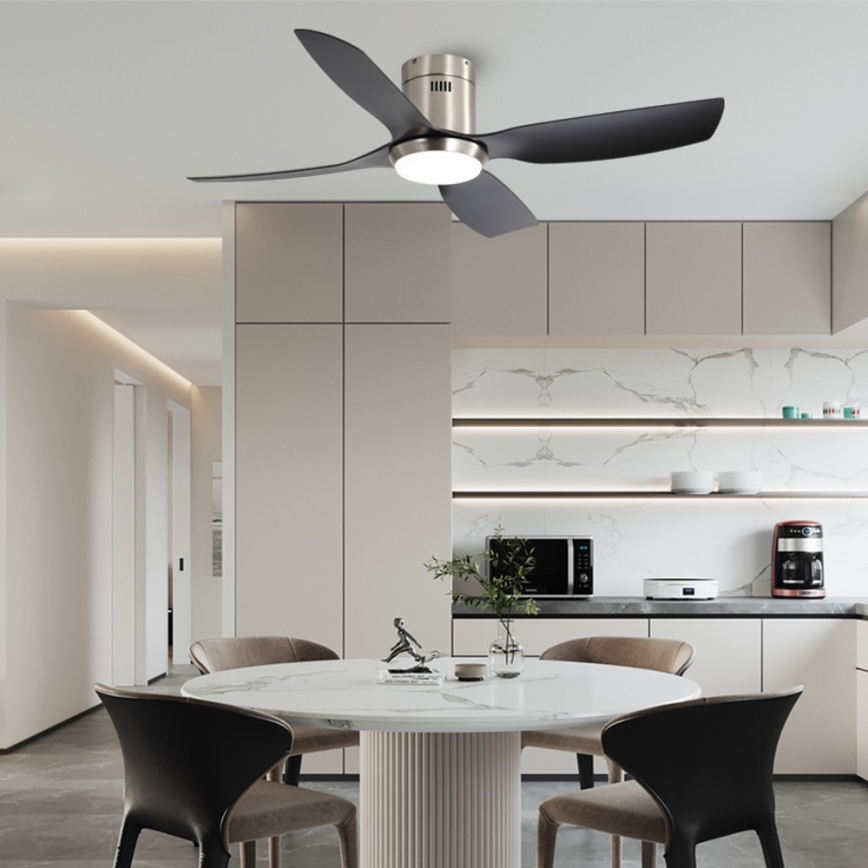 Immax NEO 07282L - Ventilador de techo con luz LED+CCT regulable PURE LED/24W/230V 3000/4000/6000K Wi-Fi Tuya + mando a distancia