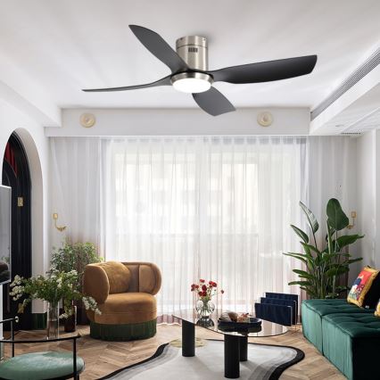 Immax NEO 07282L - Ventilador de techo con luz LED+CCT regulable PURE LED/24W/230V 3000/4000/6000K Wi-Fi Tuya + mando a distancia