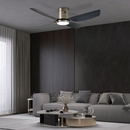 Immax NEO 07282L - Ventilador de techo con luz LED+CCT regulable PURE LED/24W/230V 3000/4000/6000K Wi-Fi Tuya + mando a distancia