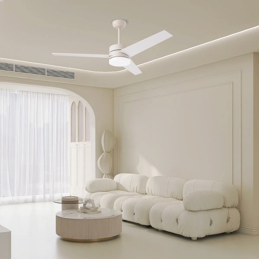 Immax NEO 07284L - Ventilador de techo regulable LED+CCT VARIABLE LED/24W/230V 3000/4000/6000K Wi‑Fi Tuya + mando a distancia