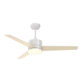 Immax NEO 07284L - Ventilador de techo regulable LED+CCT VARIABLE LED/24W/230V 3000/4000/6000K Wi‑Fi Tuya + mando a distancia