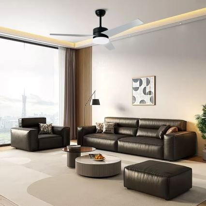 Immax NEO 07285L - Ventilador de techo LED+CCT regulable VARIABLE LED/24W/230V 3000/4000/6000K Wi-Fi Tuya Ø 132 cm + mando a distancia