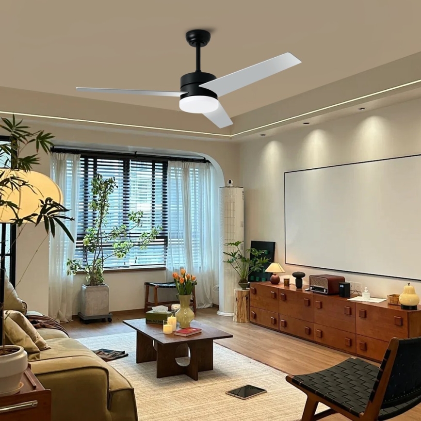 Immax NEO 07285L - Ventilador de techo LED+CCT regulable VARIABLE LED/24W/230V 3000/4000/6000K Wi-Fi Tuya Ø 132 cm + mando a distancia