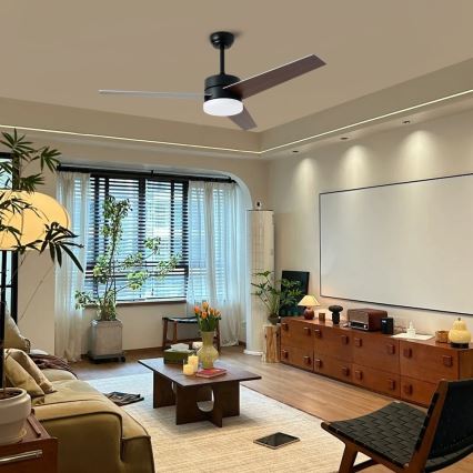 Immax NEO 07285L - Ventilador de techo LED+CCT regulable VARIABLE LED/24W/230V 3000/4000/6000K Wi-Fi Tuya Ø 132 cm + mando a distancia