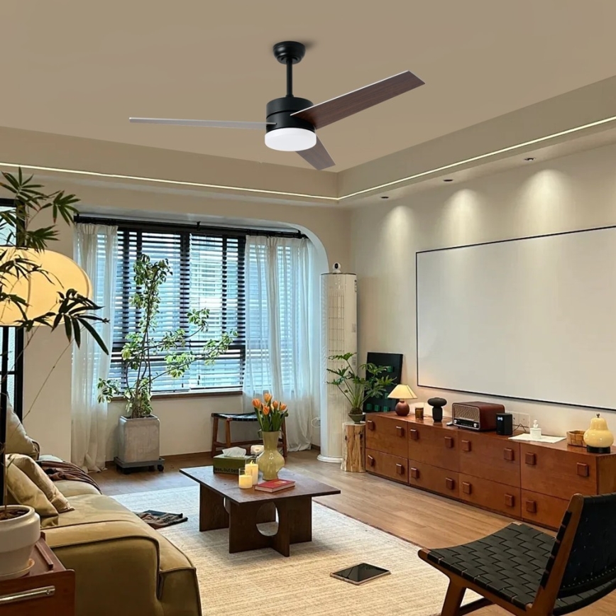 Immax NEO 07285L - Ventilador de techo LED+CCT regulable VARIABLE LED/24W/230V 3000/4000/6000K Wi-Fi Tuya Ø 132 cm + mando a distancia