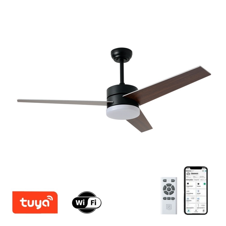 Immax NEO 07285L - LED+CCT Ventilador de techo regulable VARIABLE LED/24W/230V 3000/4000/6000K Wi‑Fi Tuya + mando a distancia