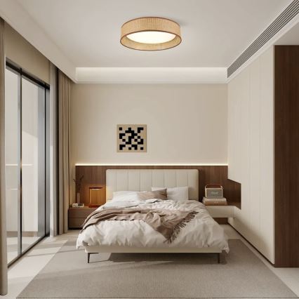 Immax NEO 07288L - Luminaria de techo regulable LED+CCT LONA LED/36W/230V 3000-6000K Wi-Fi Tuya Ø 45,5 cm + mando a distancia