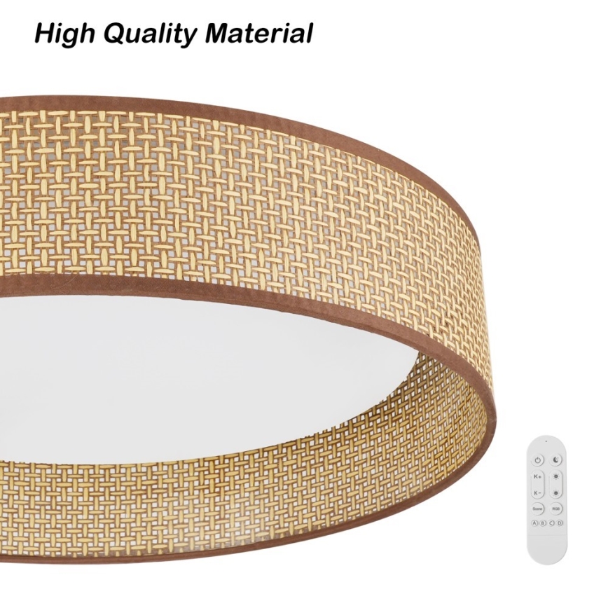 Immax NEO 07288L - Luminaria de techo regulable LED+CCT LONA LED/36W/230V 3000-6000K Wi-Fi Tuya Ø 45,5 cm + mando a distancia