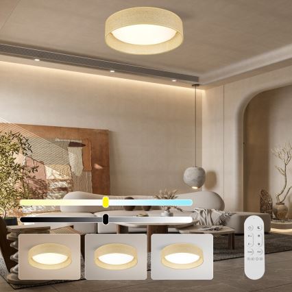 Immax NEO 07289L - LED+CCT Luminaria de techo regulable LONA LED/36W/230V 3000-6000K Wi-Fi Tuya Ø 45,5 cm + mando a distancia