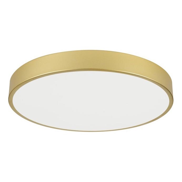 Immax NEO 07293L - Luminaria de techo LED regulable NEO LITE SEMPLICI LED/60W/230V 3000–6000K Ø 60 cm Wi‑Fi Tuya dorada + mando a distancia