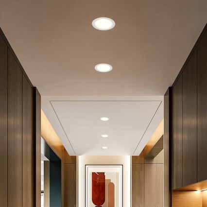 Immax NEO 07294L - Downlight empotrable LED regulable, 36W/230V, Wi‑Fi, Ø 23 cm, blanco