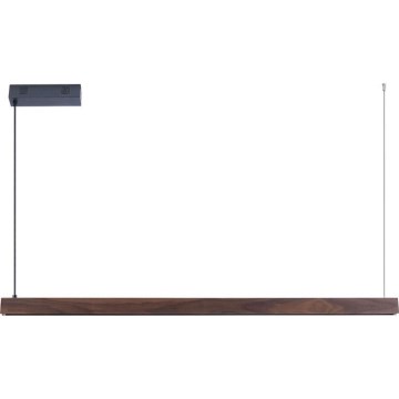 Immax NEO 07300L - Lámpara colgante regulable con cable MADEIRA LED/26W/230V Wi-Fi Tuya 122 cm nogal + control remoto