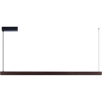 Immax NEO 07302L - Lámpara colgante LED regulable suspendida por cable MADEIRA LED/44W/230V Wi-Fi Tuya 202 cm nogal + mando a distancia