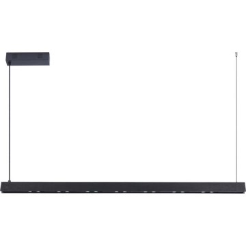 Immax NEO 07306L - Lámpara colgante LED regulable con cable MADEIRA LED/26 W/230 V Wi‑Fi Tuya 122 cm negra + mando a distancia