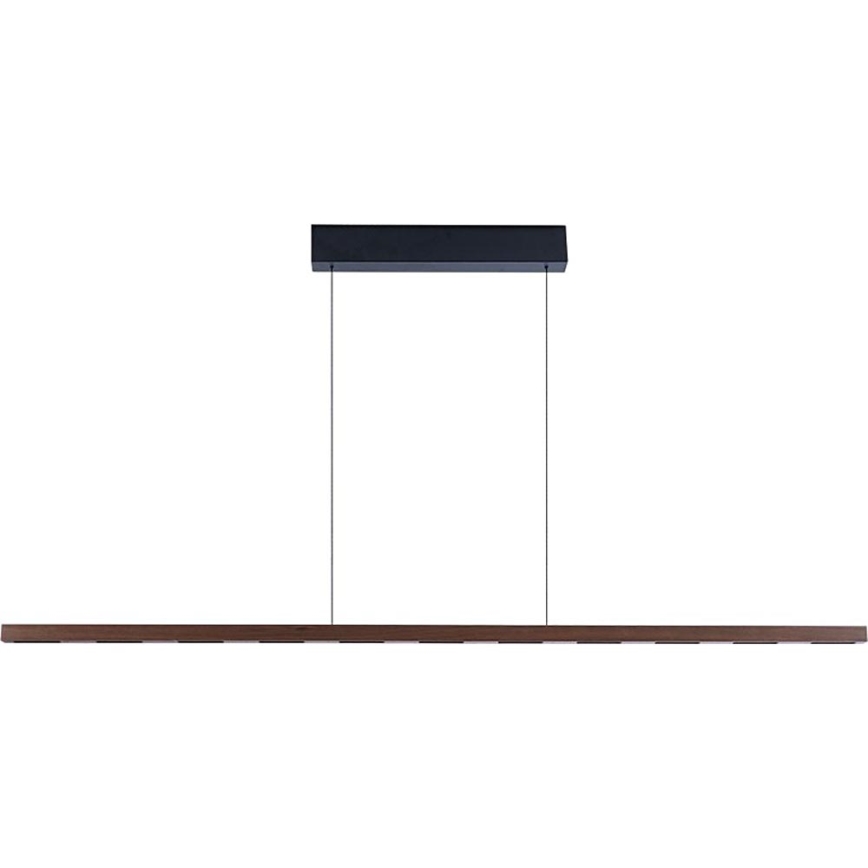 Immax NEO 07309L - Lámpara colgante regulable sobre cable con sensor MADEIRA, LED 37 W/230 V, 157 cm, acabado nogal