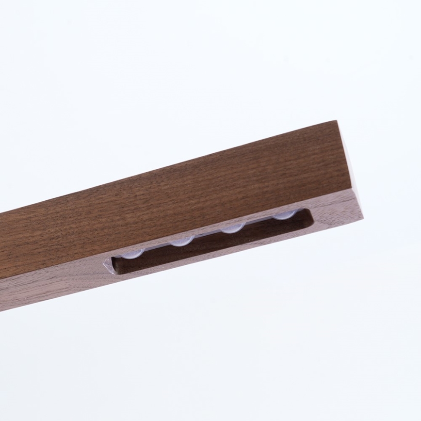 Immax NEO 07309L - Lámpara colgante regulable sobre cable con sensor MADEIRA, LED 37 W/230 V, 157 cm, acabado nogal