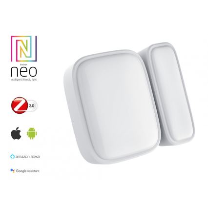 Immax NEO 07511L - SET 2x Sensor magnético para ventanas y puertas SMART 1xCR2032  Zigbee Tuya