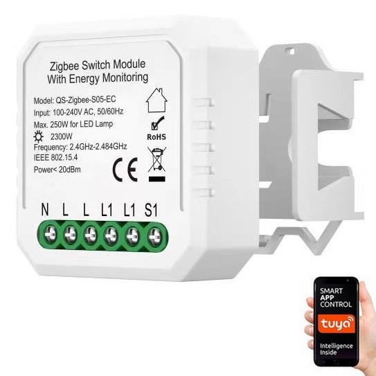 Immax NEO 07521L - Controlador inteligente con medidor de potencia V6 Tuya de 1 botón