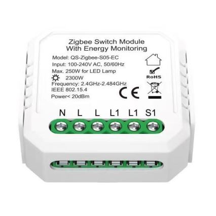 Immax NEO 07521L - Controlador inteligente con medidor de potencia V6 Tuya de 1 botón
