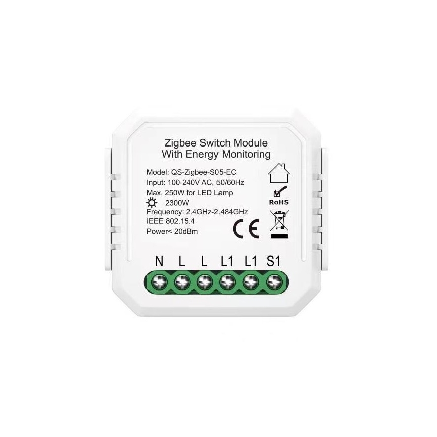 Immax NEO 07521L - Controlador inteligente con medidor de potencia V6 Tuya de 1 botón