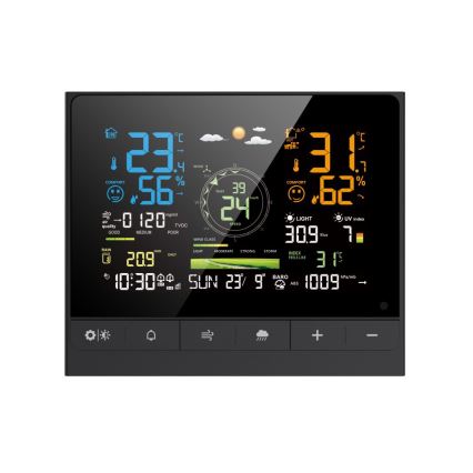 Immax NEO 07528L - Estación meteorológica profesional 7 en 1 NEO LITE SMART 5V/2xAAA + 3xAA