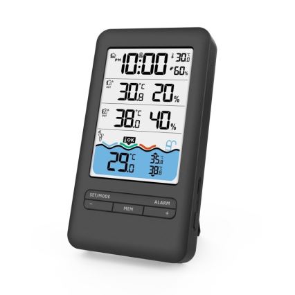 Immax NEO 07529L - Sensor inteligente de temperatura de piscina +2x sensor de temperatura y humedad interior Wi-Fi Tuya