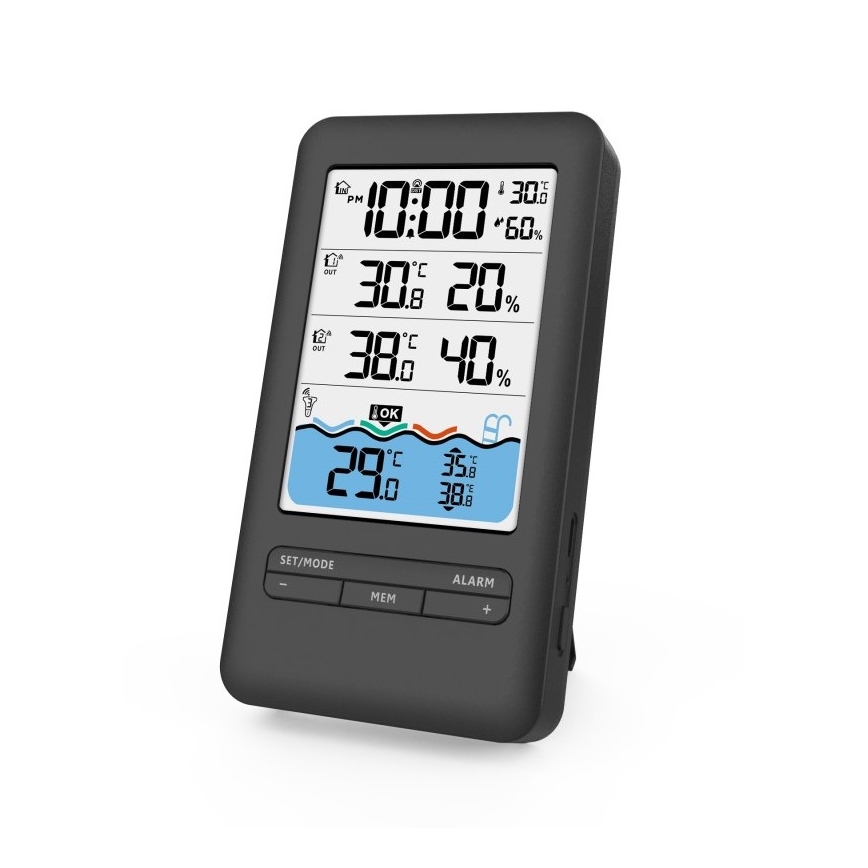 Immax NEO 07529L - Sensor inteligente de temperatura de piscina +2x sensor de temperatura y humedad interior Wi-Fi Tuya
