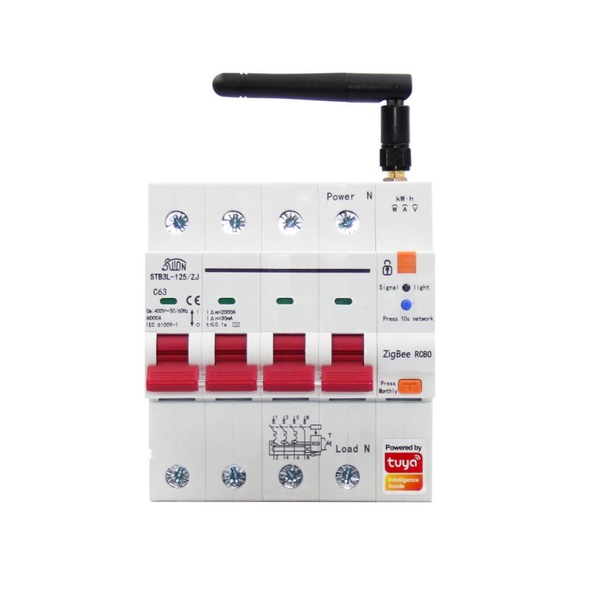Immax NEO 07531L - Interruptor inteligente trifásico 1-63A Tuya