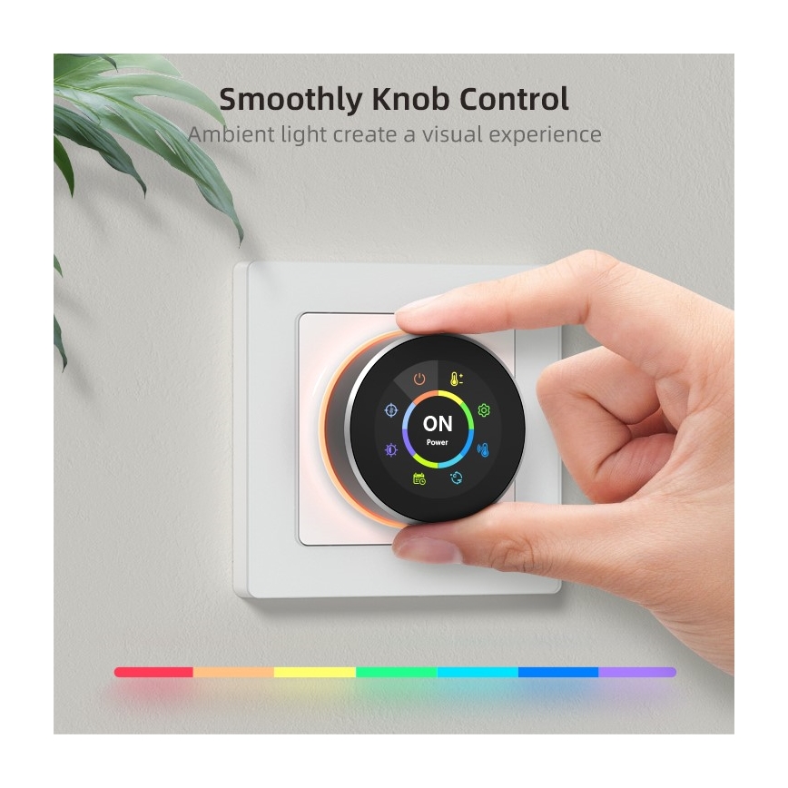 Immax NEO 07534L - Termostato para calefacción por suelo radiante inteligente 230V/3A Wi‑Fi Tuya