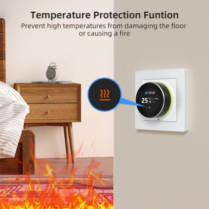Immax NEO 07535L - Termostato inteligente para calefacción por suelo radiante eléctrica 230 V/16 A Wi-Fi Tuya