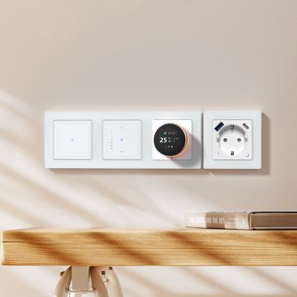 Immax NEO 07539L - Interruptor inteligente de 2 botones 230 V Wi‑Fi Tuya
