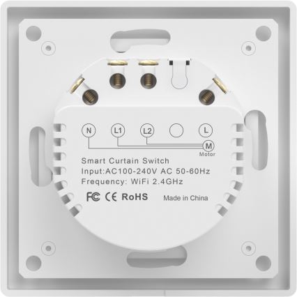Immax NEO 07540L - Interruptor inteligente para el control de persianas y estores 230V Wi-Fi Tuya