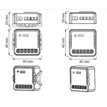Immax NEO 07571L - Inteligente control remoto NEO LITE V7 2 botones Wi-Fi Tuya