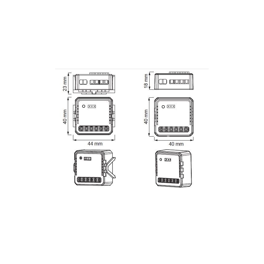 Immax NEO 07571L - Inteligente control remoto NEO LITE V7 2 botones Wi-Fi Tuya