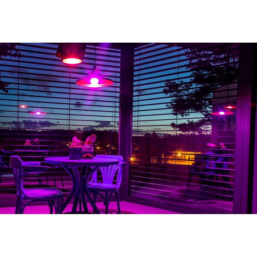 Immax NEO 07712CDO - JUEGO 3x LED RGB+CCT Bombilla regulable E27/9W/230V Wi-Fi Tuya + mando a distancia